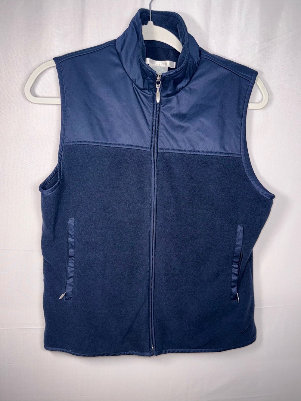 Nike Golf Therma-Fit Men's Navy Blue Zip-Front Fleece Vest Size Small